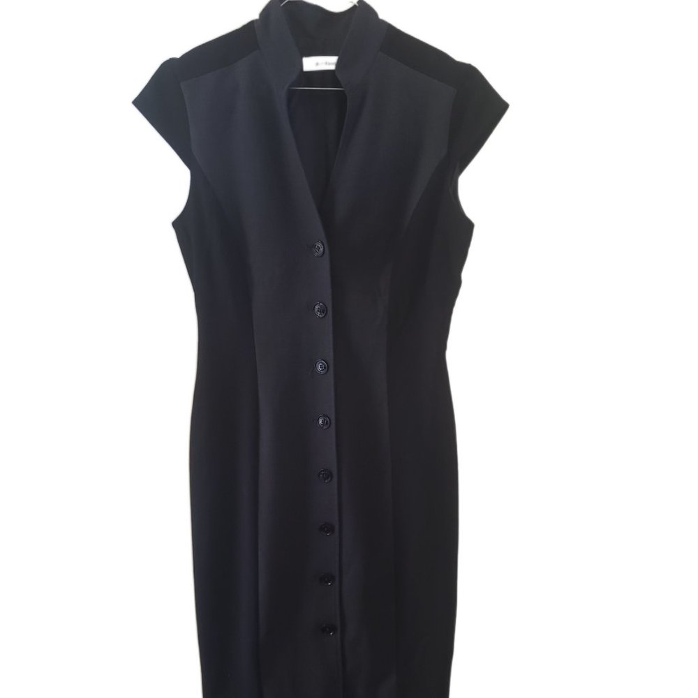Calvin Klein Black and Gray Dress